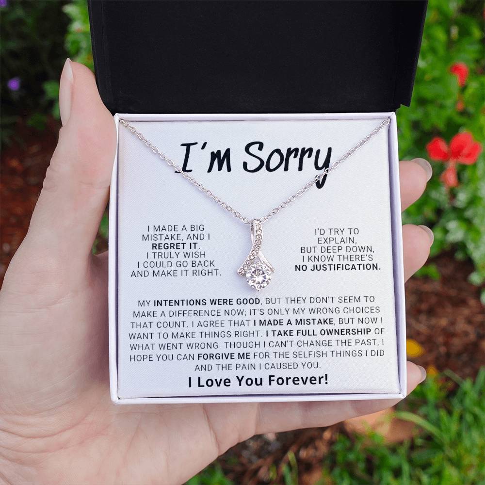 Apology Gift For Her - Hope You Can Forgive Me | Alluring Beauty Necklace