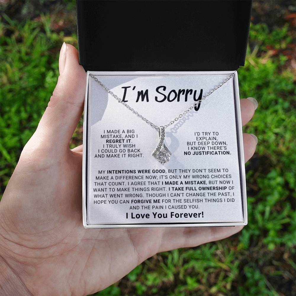 Apology Gift For Her - Hope You Can Forgive Me | Alluring Beauty Necklace
