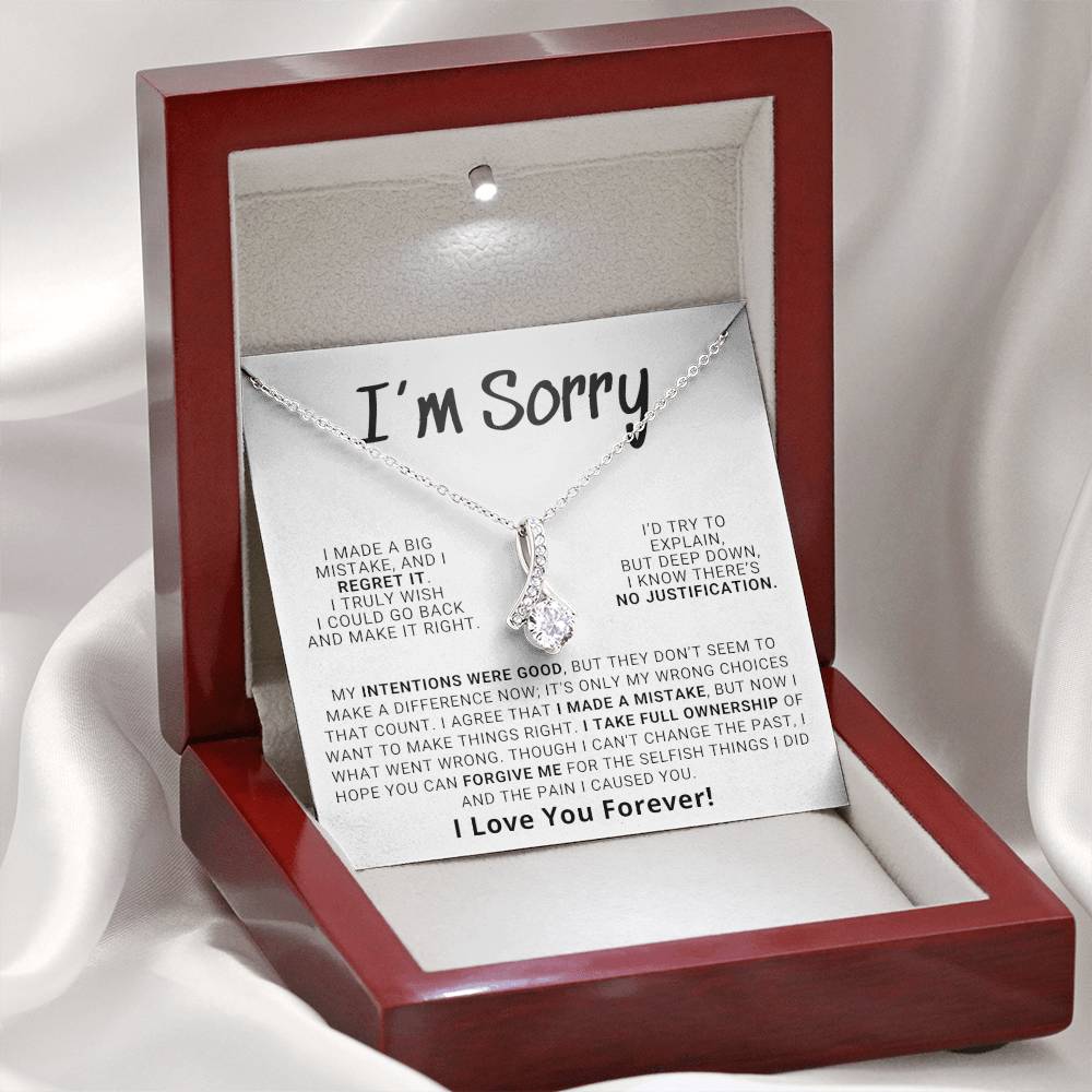 Apology Gift For Her - Hope You Can Forgive Me | Alluring Beauty Necklace