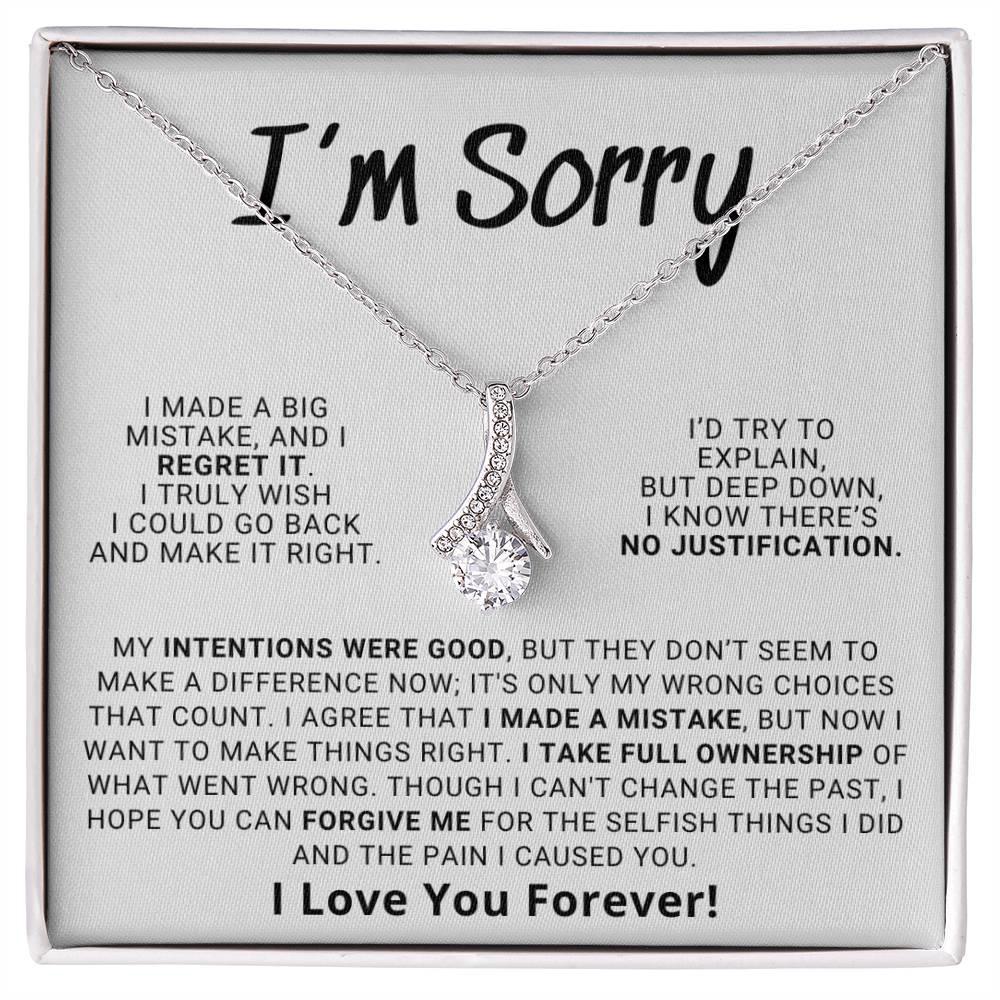 Apology Gift For Her - Hope You Can Forgive Me | Alluring Beauty Necklace