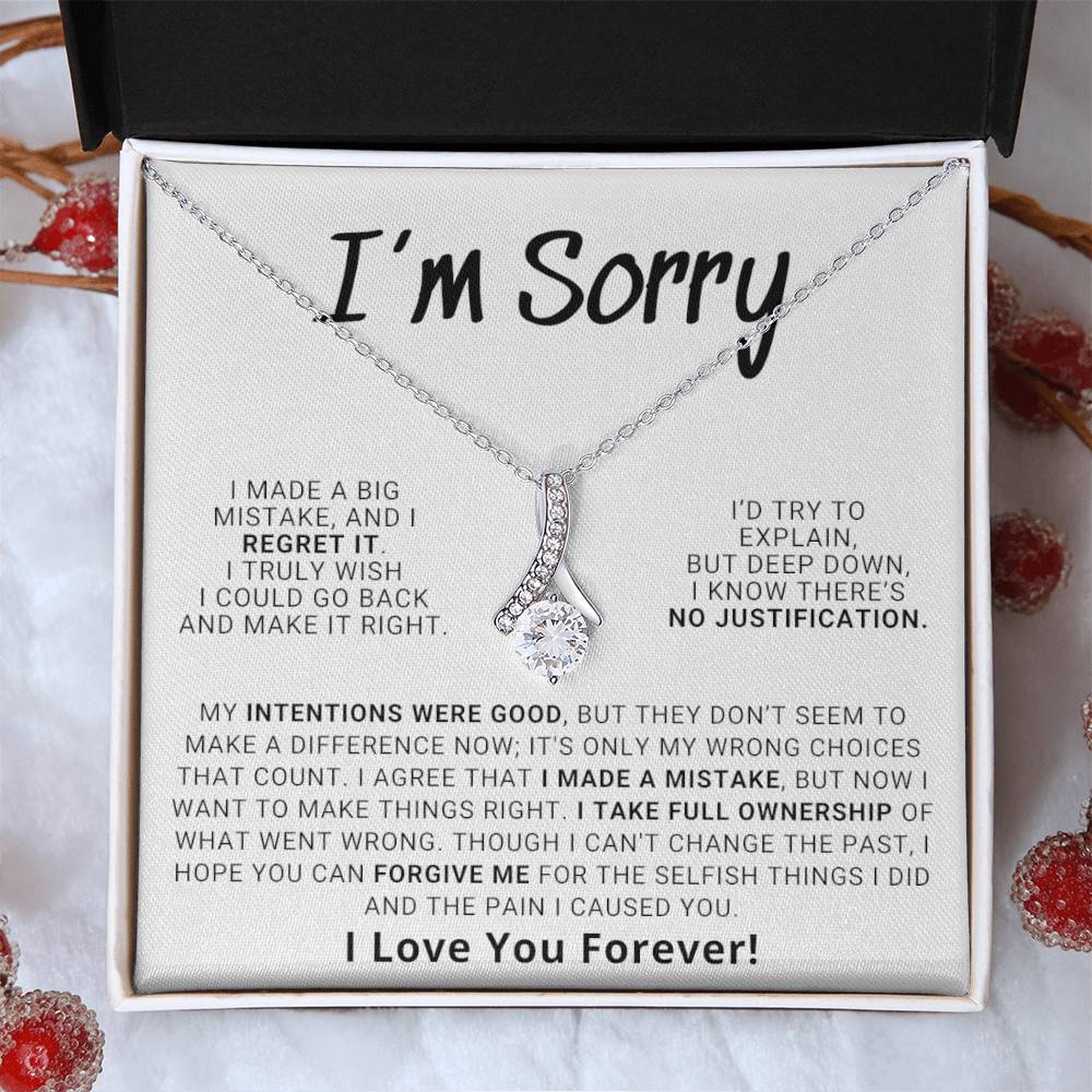 Apology Gift For Her - Hope You Can Forgive Me | Alluring Beauty Necklace