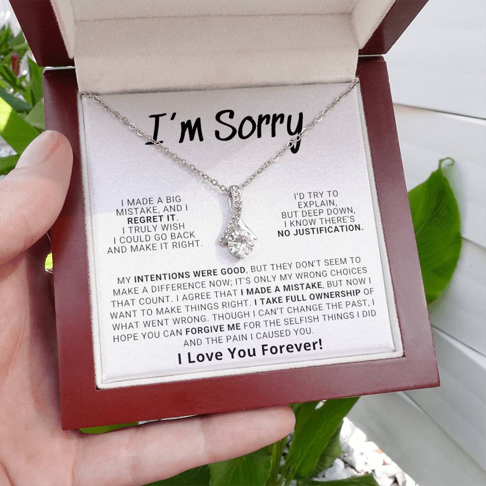 Apology Gift For Her - Hope You Can Forgive Me | Alluring Beauty Necklace