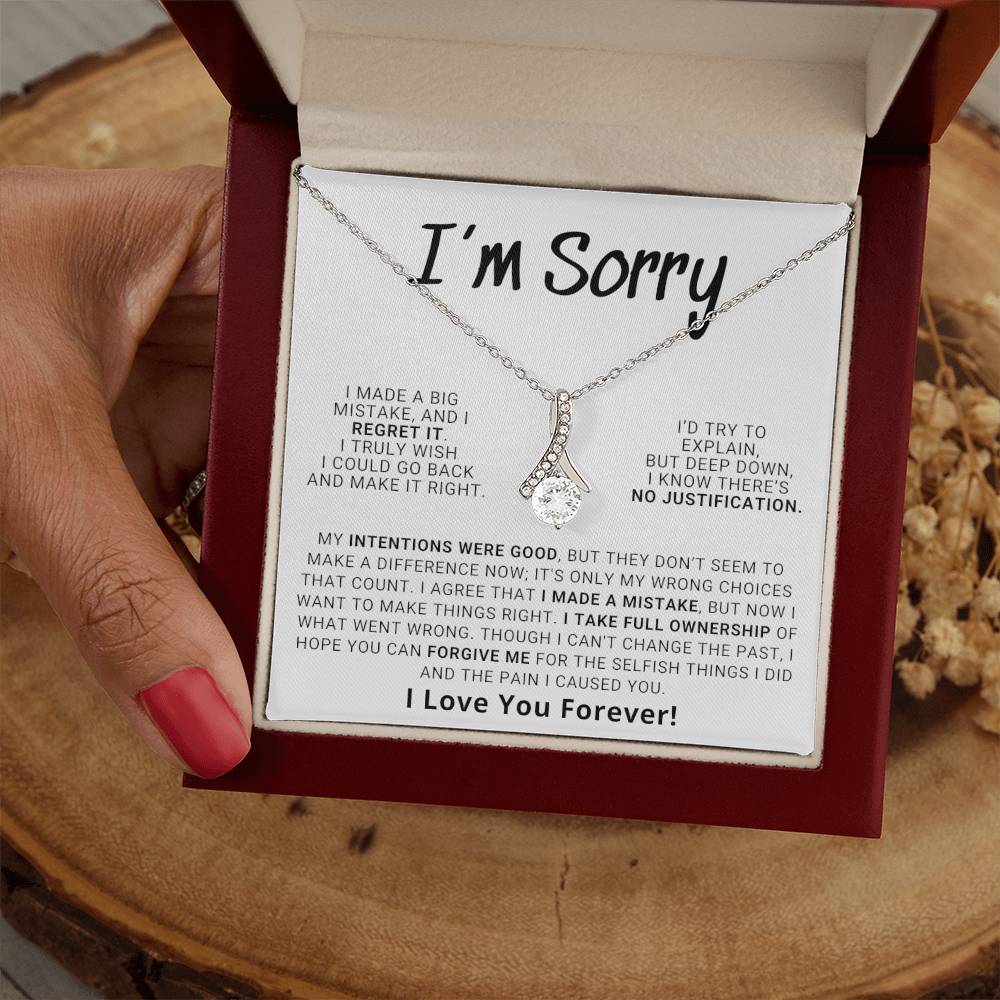 Apology Gift For Her - Hope You Can Forgive Me | Alluring Beauty Necklace