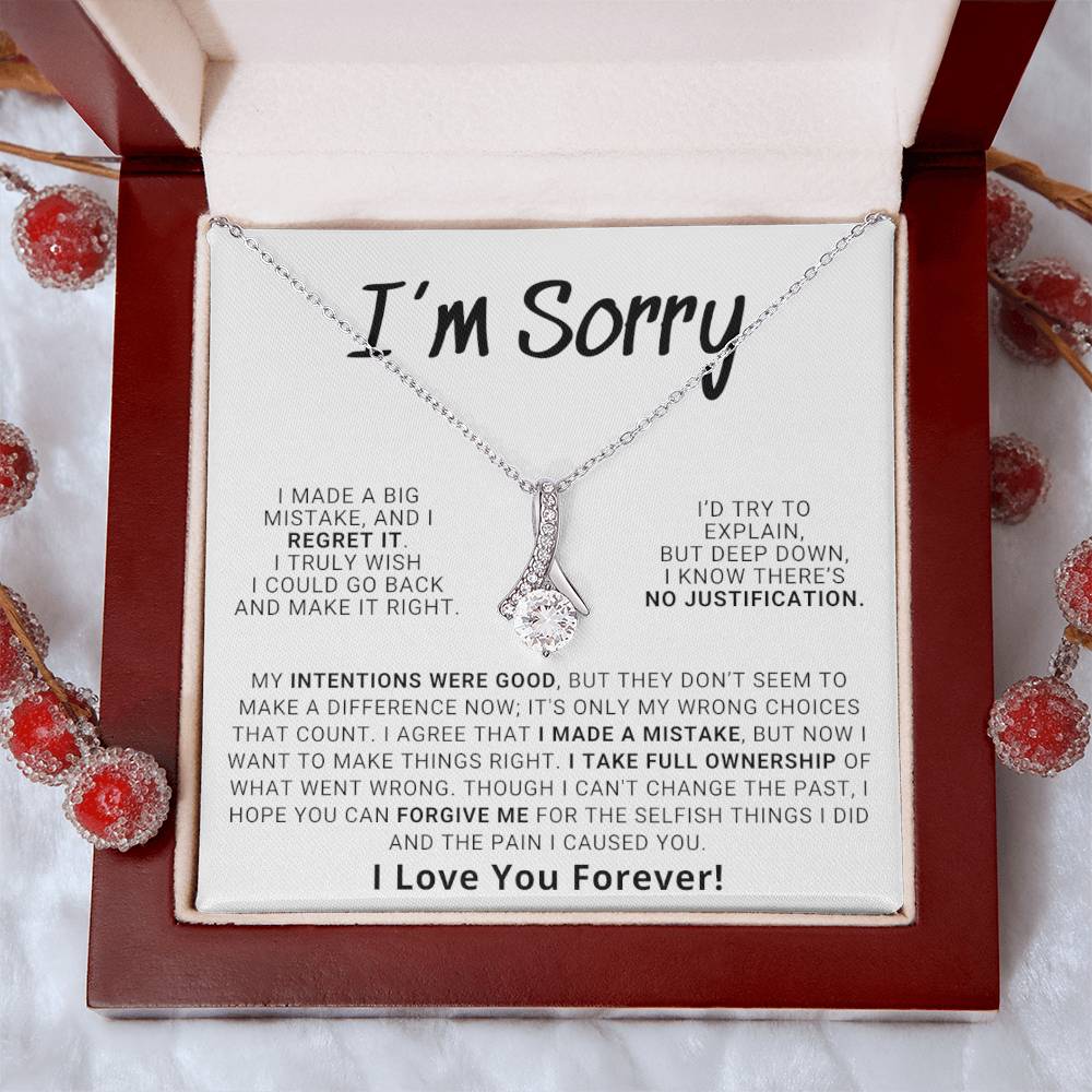 Apology Gift For Her - Hope You Can Forgive Me | Alluring Beauty Necklace