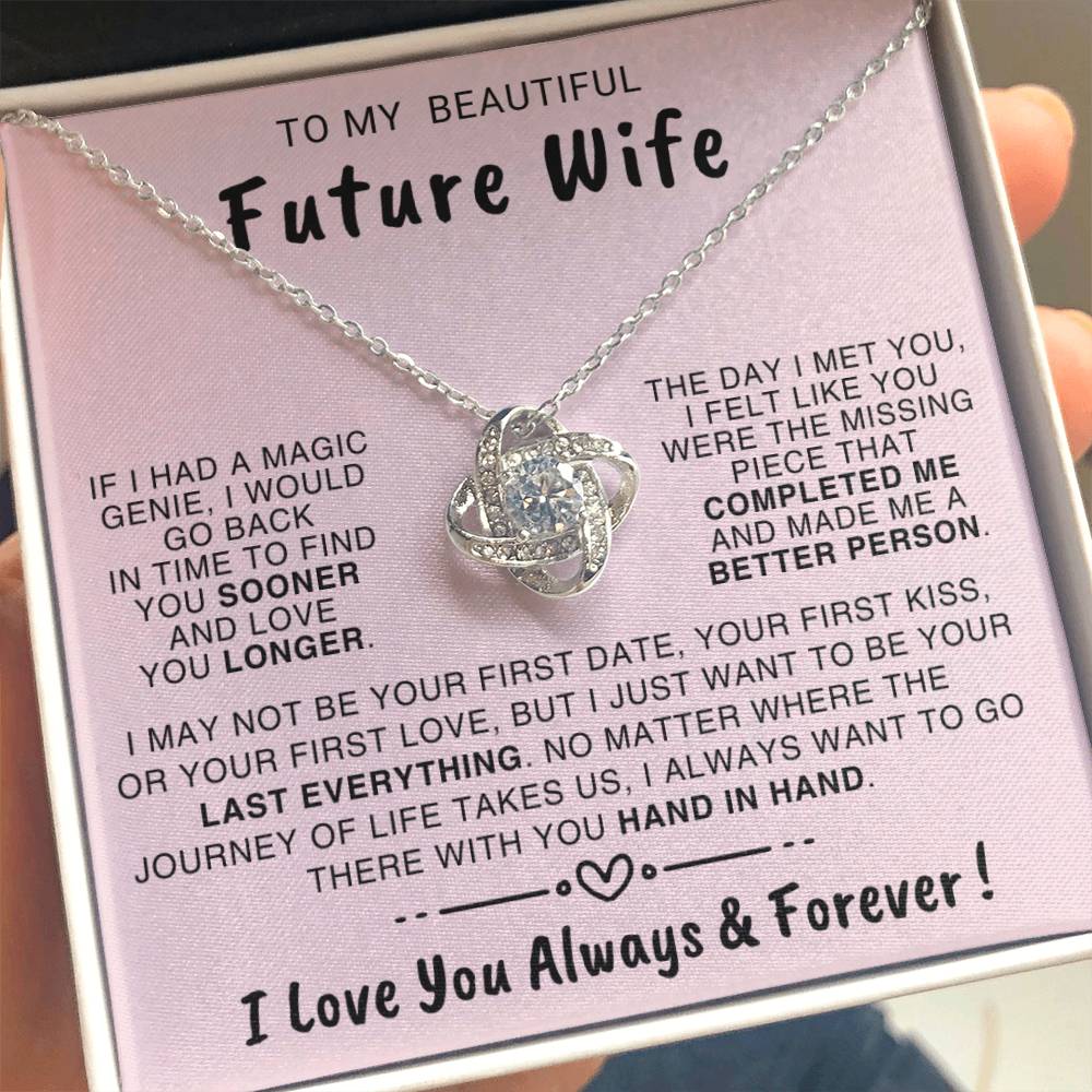 You Complete Me - Love Knot Necklace