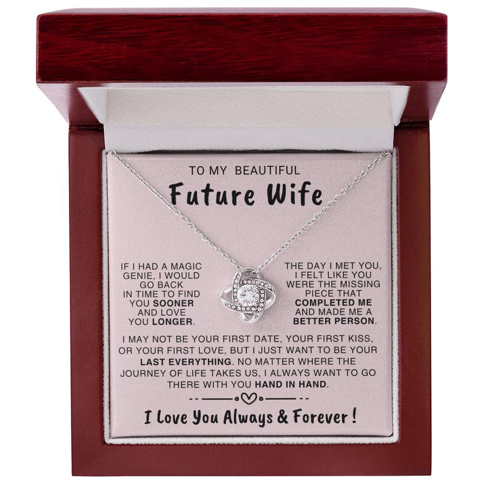 You Complete Me - Love Knot Necklace