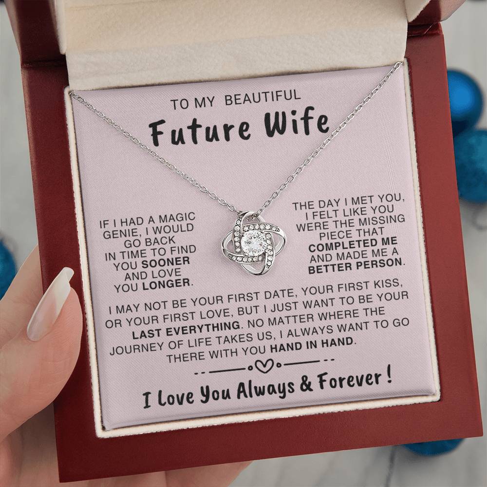 You Complete Me - Love Knot Necklace